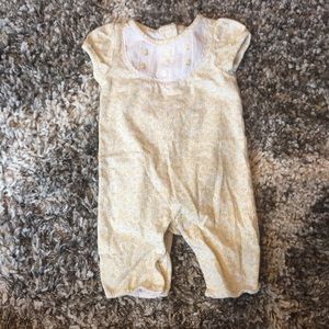 ✨preemie vintage yellow floral romper!✨